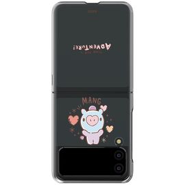 [S2B] BT21 Baby Sketch Galaxy Z Flip 3 Transparent Slim Case _BTS Character, BTS, UV Print, PC Material, Slim Case, Transparent Case_Made in New Zealand